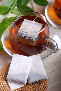Tea with various tea bags